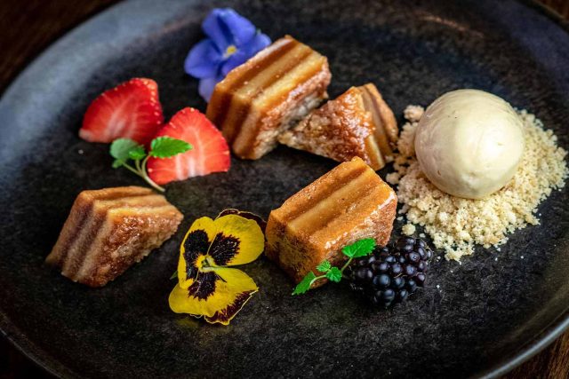 Romantic Valentine's Day dessert at Sindhu by Atul Kochhar, Marlow.