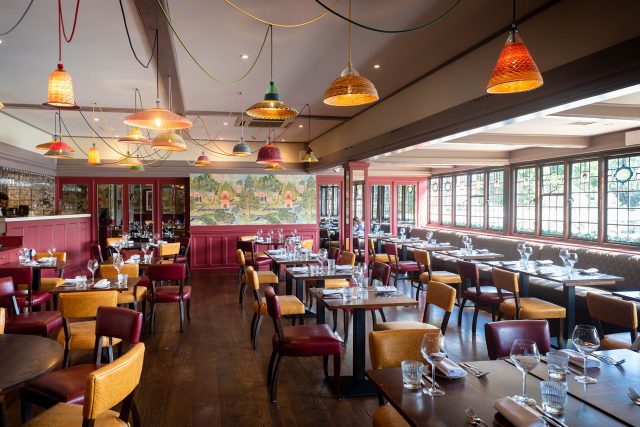 Luxury private dining room at Sindhu by Atul Kochhar, riverside restaurant Marlow.